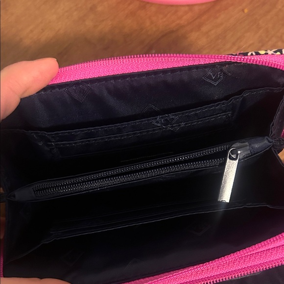 Vera Bradley Pink and Teal Floral Wristlet - Picture 5 of 8